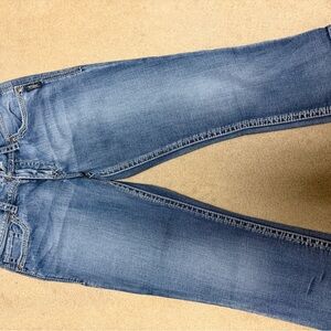 Silver Jeans Straight-Leg Light Blue Womens Jeans